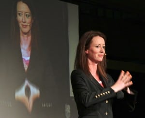 auf der Bühne Isabel Garcia