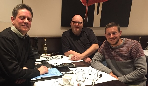 Selbstorganisation in Unternehmen Lars Vollmer, Mark Poppenborg und Bernd Geropp beim Interview über Selbstorganisation in Unternehmen