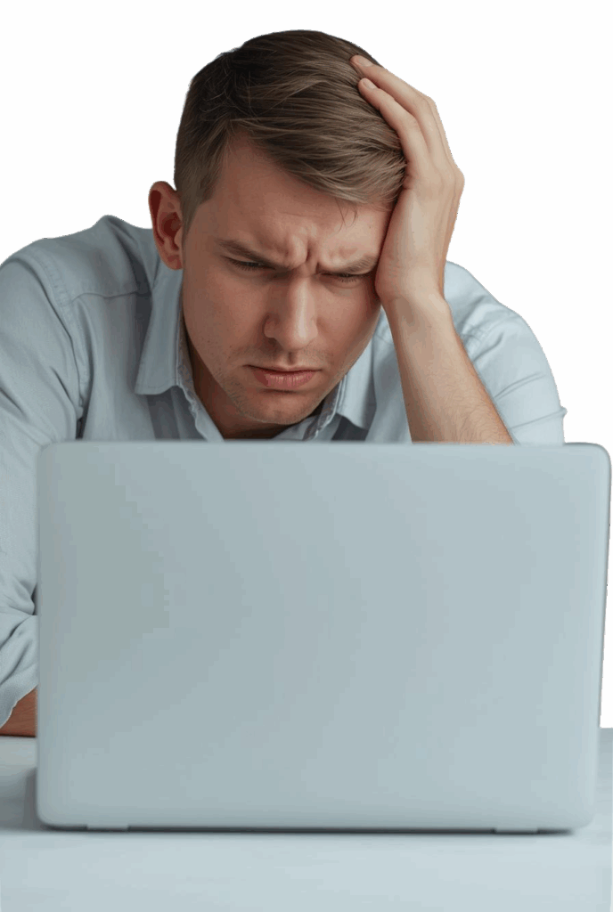 Frustrierter Geschäftsführer Frustrierter Geschäftsführer